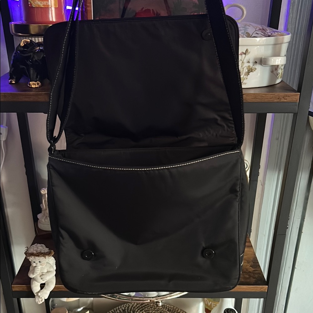 Vintage Polo Jeans  Black Messenger Bag with Adjustable Strap - Picture 3 of 3